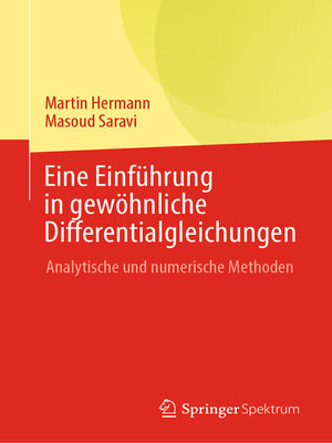 cover image of Eine Einführung in gewöhnliche Differentialgleichungen